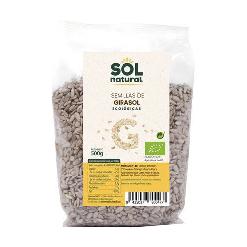 SEMILLAS DE GIRASOL ECOLÓGICAS 500g