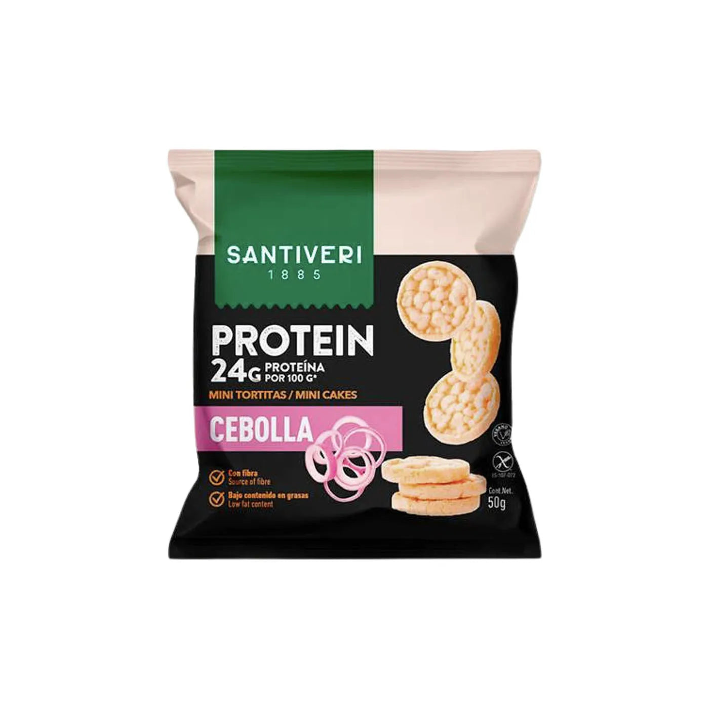 MINI TORTITAS PROTEICAS CEBOLLA