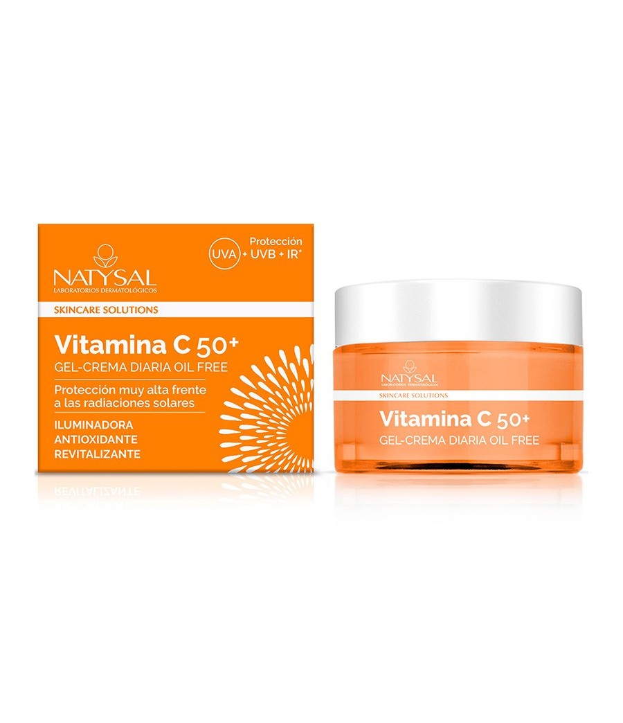 CREMA-GEL FACIAL VITAMINA C + DEFENSA SOLAR FPS 50+
