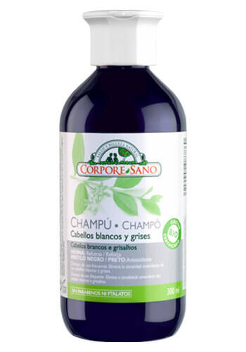 Champú Cabellos Blancos y Grises Henna y Arándano