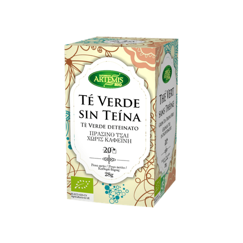 TÉ VERDE SIN TEÍNA 20 BOLSITAS