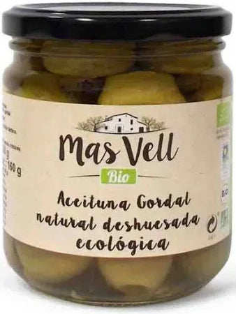 ACEITUNA GORDAL CON HUESO SABOR NATURAL ECOLÓGICA 350g