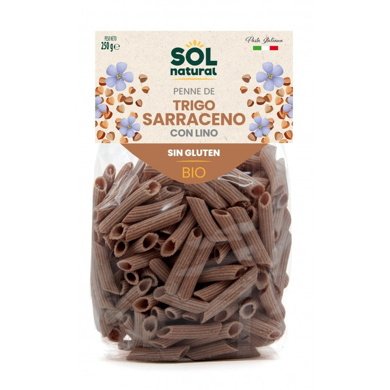 PENNE DE TRIGO SARRACENO CON LINO 250g