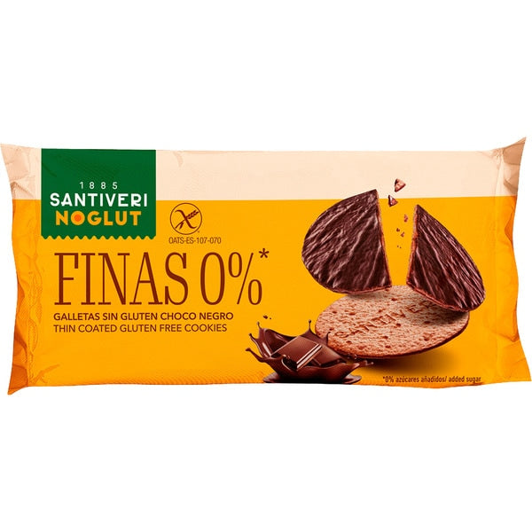 GALLETAS FINAS 0% SIN GLUTEN CHOCO NEGRO