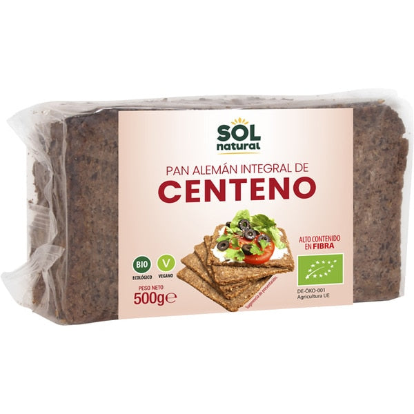 PAN ALEMÁN INTEGRAL DE CENTENO 500g