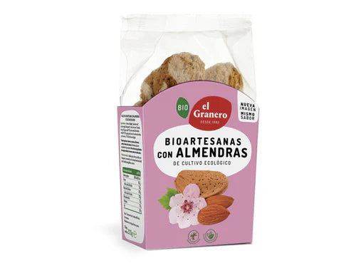 GALLETAS BIOARTESANAS CON ALMENDRAS 220g