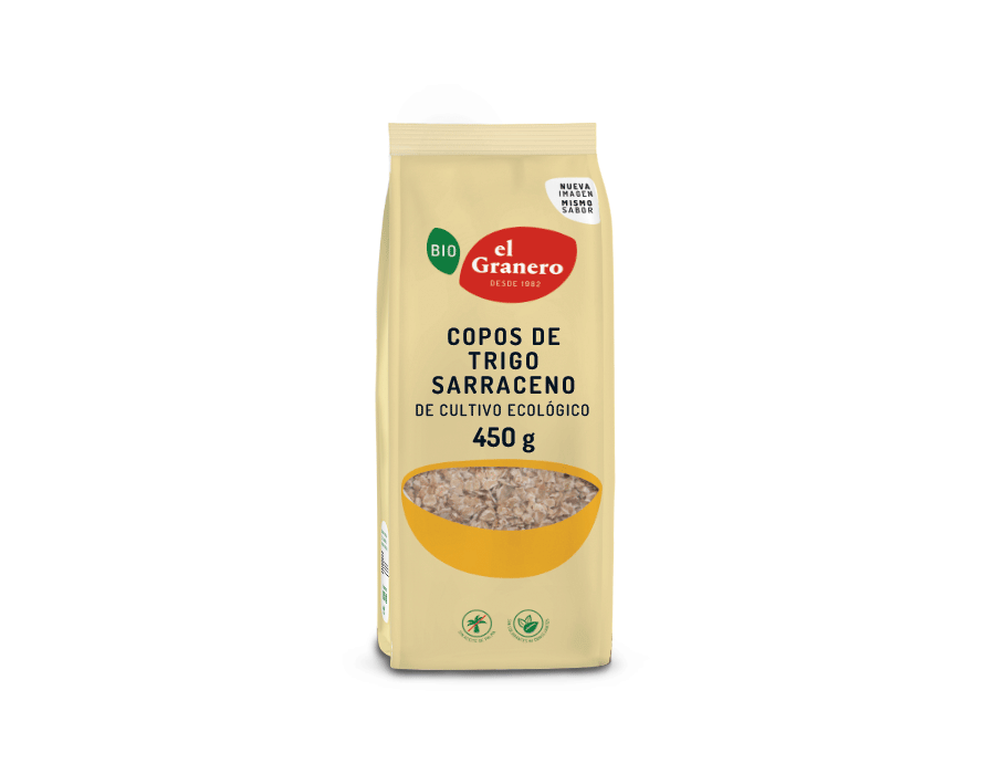 Copos de Trigo Sarraceno Sin Gluten Bio, 450 g