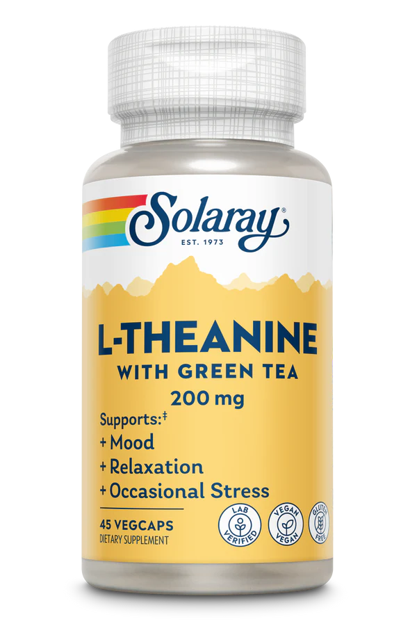 L-THEANINE WITH GREEN TEA 200mg 45 VEGCAPS