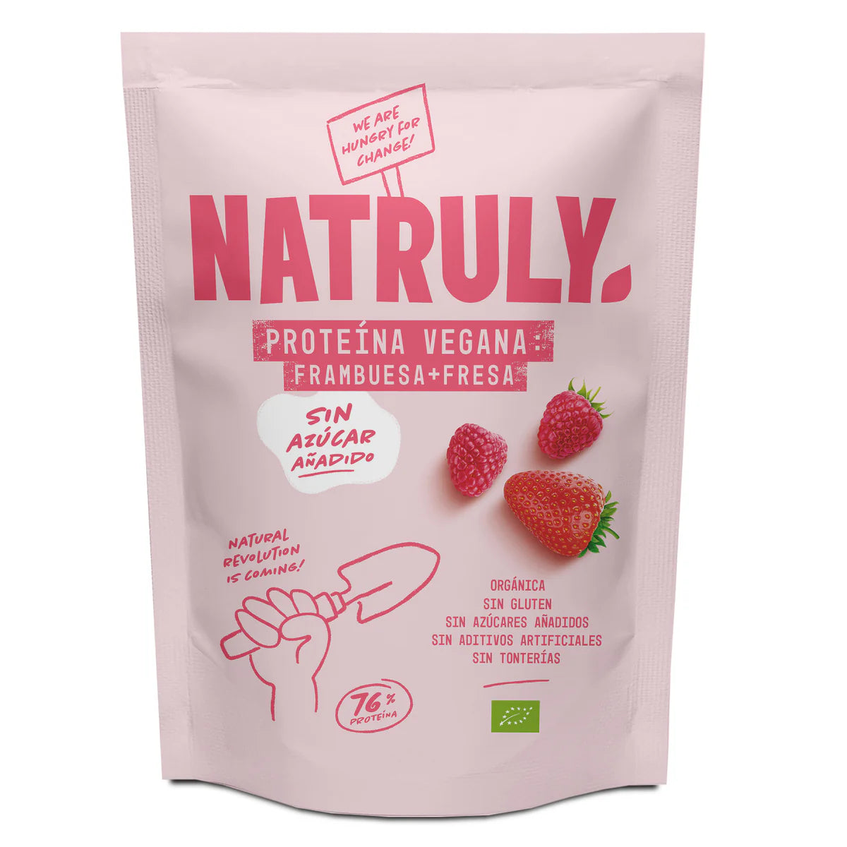 Proteína Vegana de Frambuesa y Fresa | BIO | 350g