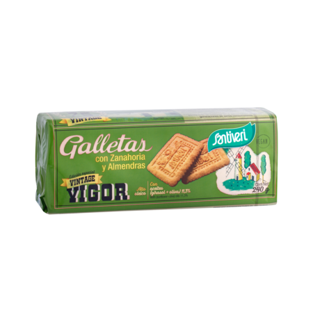 GALLETAS CON ZANAHORIA Y ALMENDRAS 240g