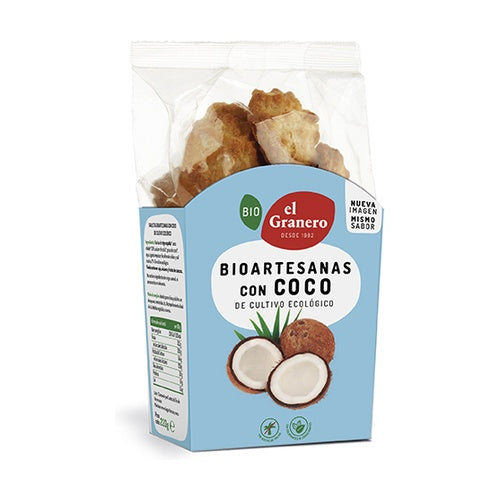GALLETAS BIOARTESANAS DE TRIGO ESPELTA CON COCO 220g