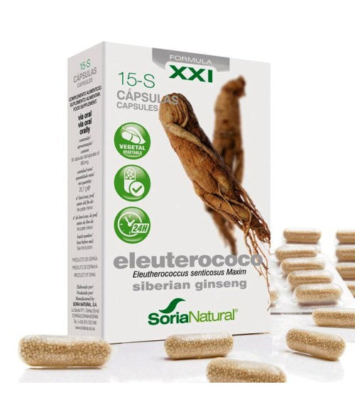 ELEUTEROCOCO SIBERIAN GINSENG 15-S CÁPSULAS