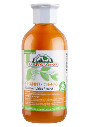 Champú Cabellos Rubios Henna, Keratina Vegetal y Camomila
