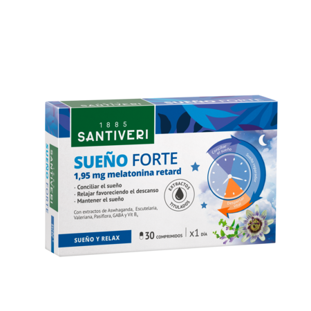 SUEÑO FORTE 1,95mg MELATONINA RETARD 30 COMPRIMIDOS