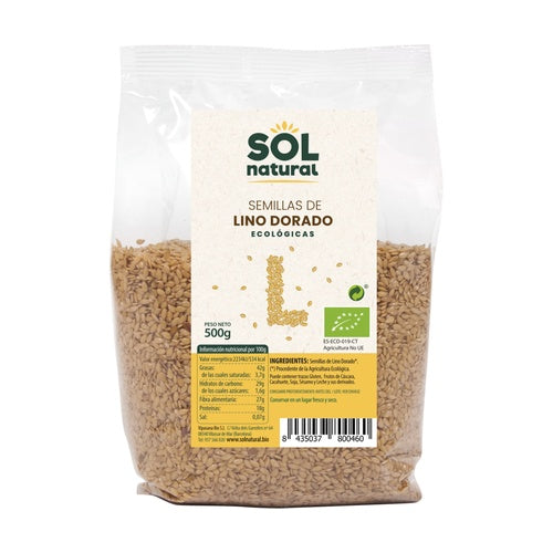SEMILLAS DE LINO DORADO ECOLÓGICAS 500g