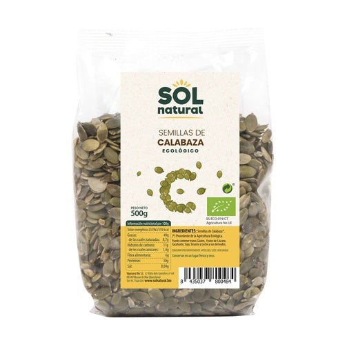 SEMILLAS DE CALABAZA ECOLÓGICO 500g