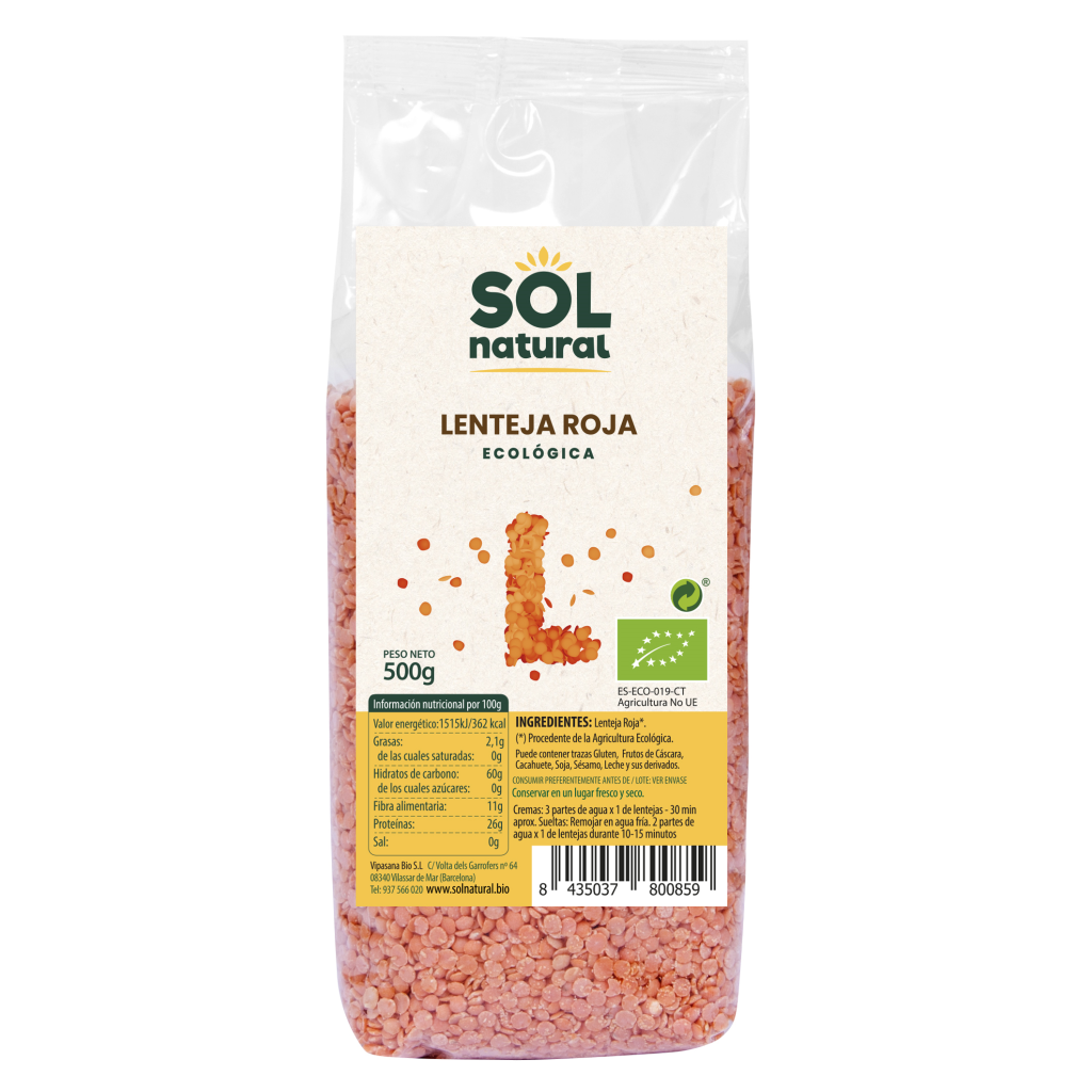 LENTEJA ROJA 500g