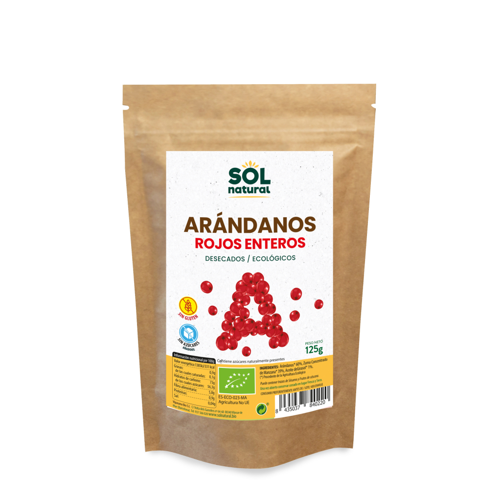 ARÁNDANOS ROJOS ENTEROS DESECADOS