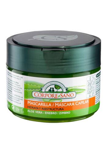 Mascarilla Capilar Reparadora Aloe Vera, Enebro y Provitamina B5