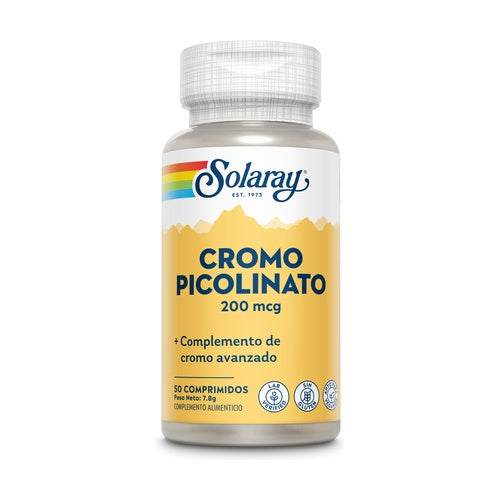 CROMO PICOLINATO 200MG SOLARAY