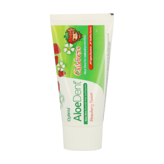 DENTRIFICO ALOE DENT NIÑOS ALOEVERA SIN FLUOR SABOR FRESA 50ML