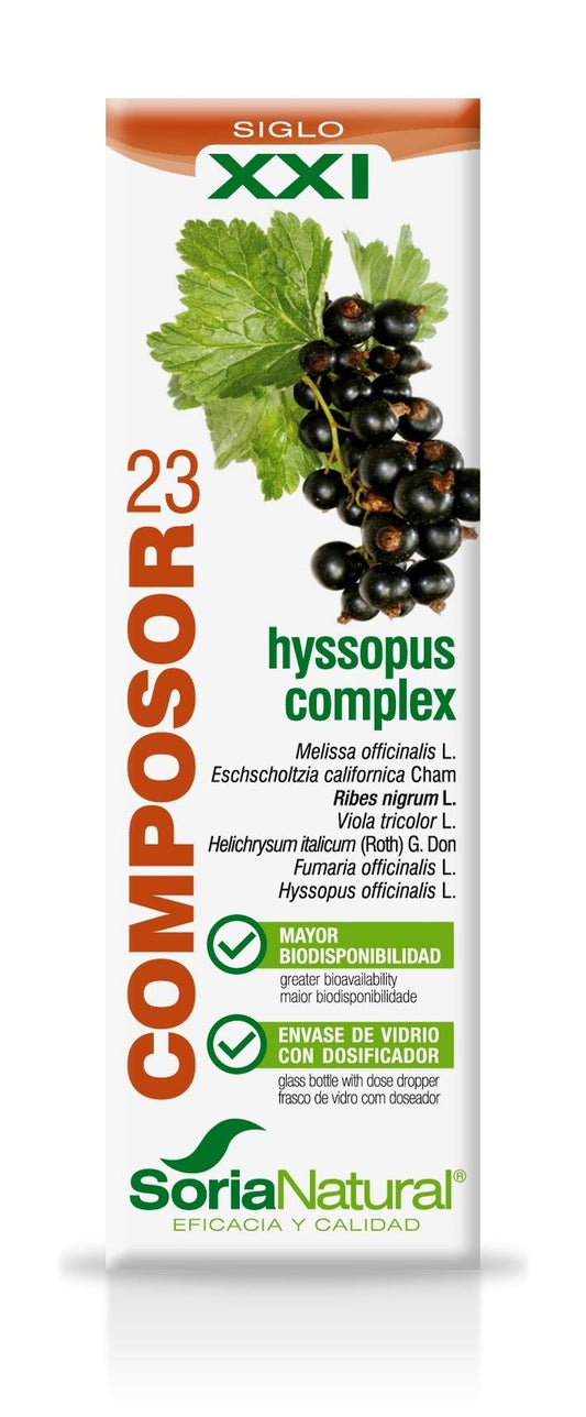 COMPOSOR 23 HYSSOPUS COMPLEX XXI 50ML - SORIA NATURAL