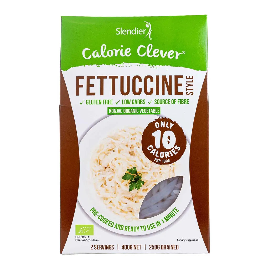 FETTUCCINE PASTA DE KONJAC O SHIRATAKI ESTILO FETUCHINI 400GR SLENDIER