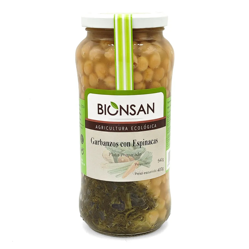 GARBANZOS CON ESPINACAS 540G ECO