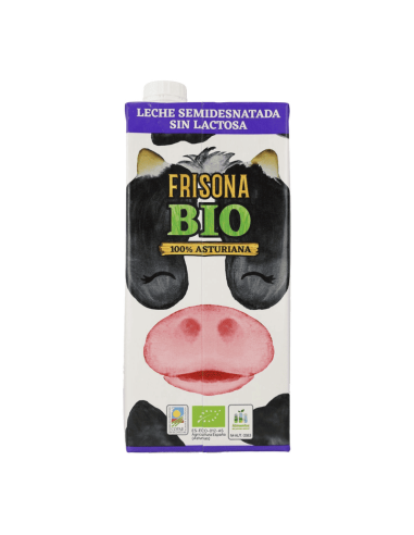 LECHE DE VACA BIO SEMIDESNATADA "SIN LACTOSA" 100% ASTURIANA
