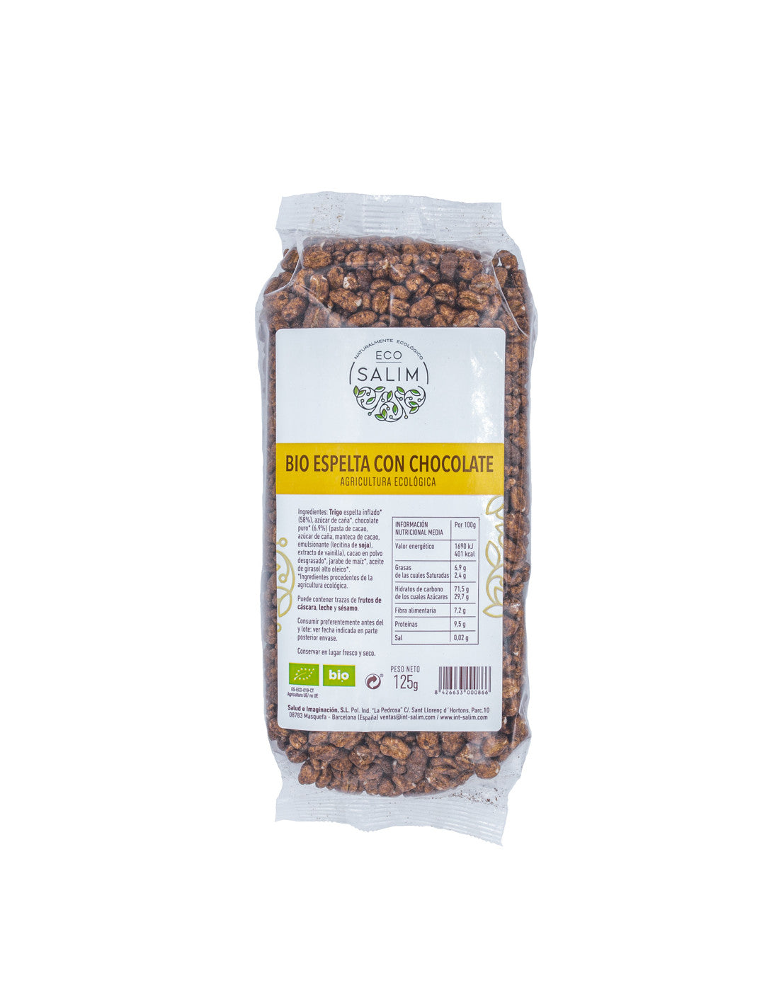 BIO ESPELTA CON CHOCOLATE ECO, 125grs