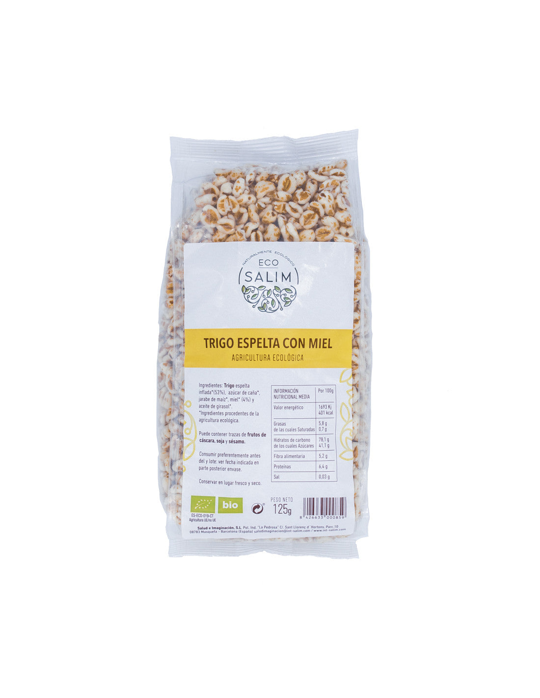 BIO ESPELTA CON MIEL ECO, 125grs