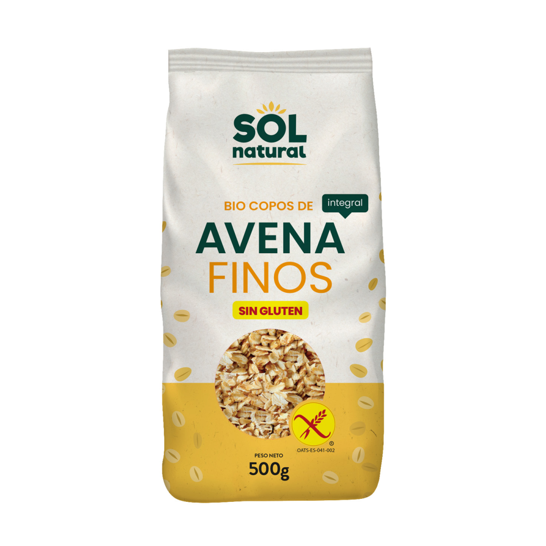 BIO COPOS DE AVENA FINOS SIN GLUTEN 500g
