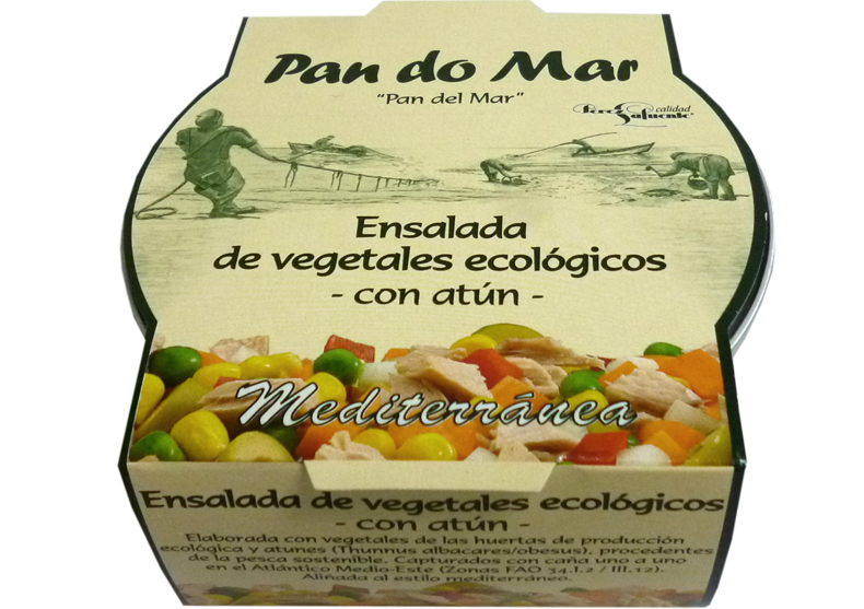 ENSALADA DE VEGETALES ECOLÓGICOS CON ATÚN 250g