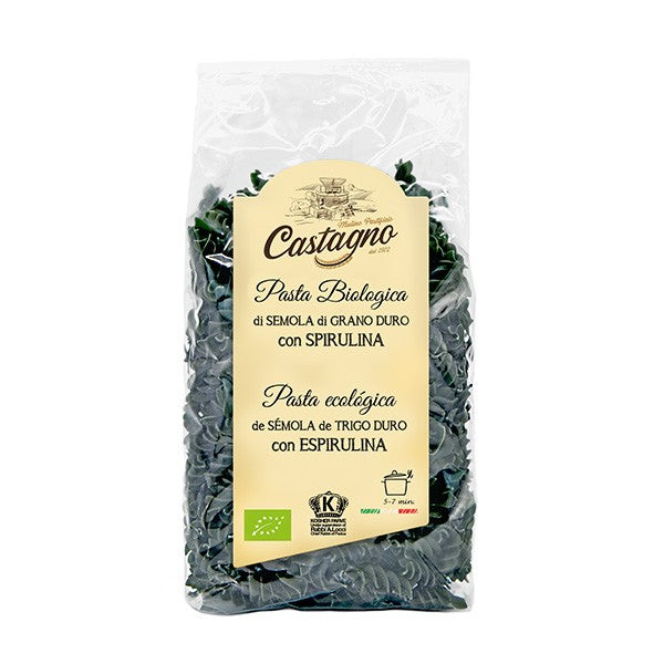 ESPIRALES DE SÉMOLA DE TRIGO DURO CON ESPIRULINA 500g