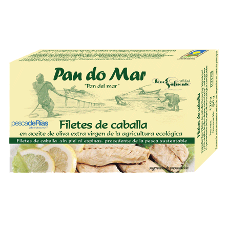FILETES DE CABALLA EN ACEITE DE OLIVA VIRGEN EXTRA 120g