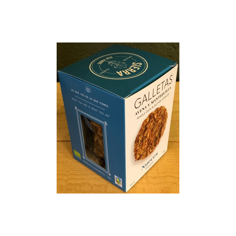 GALLETAS AVENA Y MANTEQUILLA CON NUECES 180g