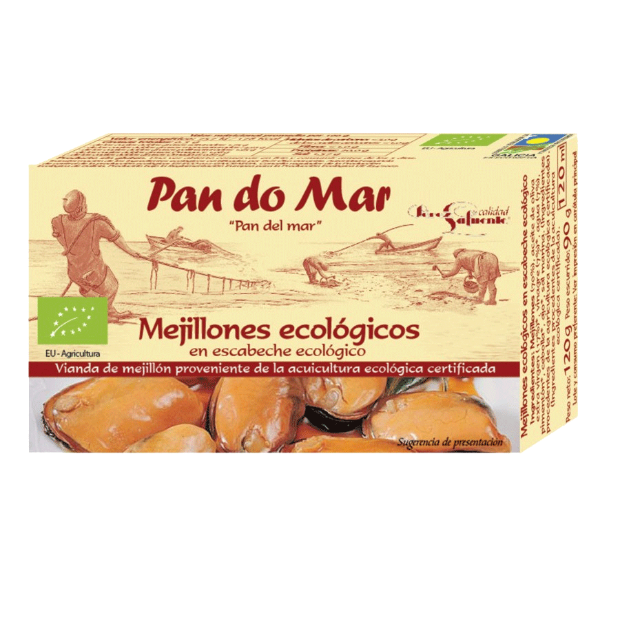 MEJILLONES ECOLÓGICOS EN ESCABECHE ECOLÓGICO 115g