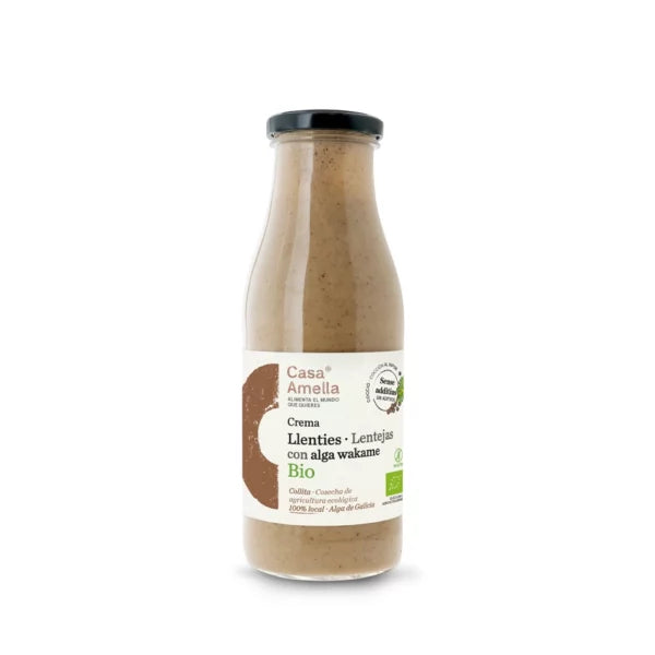Crema de Lentejas con alga wakame Bio 500ml