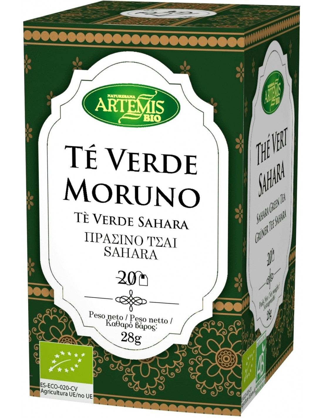 TÉ VERDE MORUNO 20 BOLSITAS